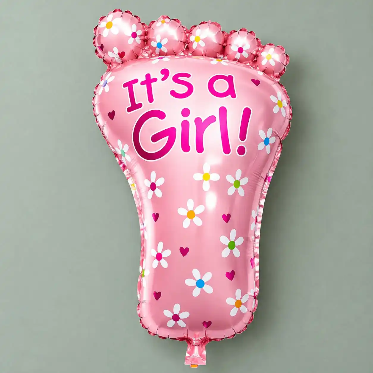Feet Shape Foil Balloon in Pink